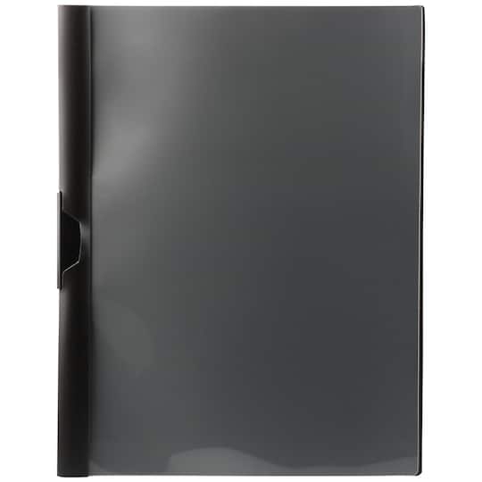 JAM Paper 9" x 12" Plastic Report Cover with Slide Lock Clip
